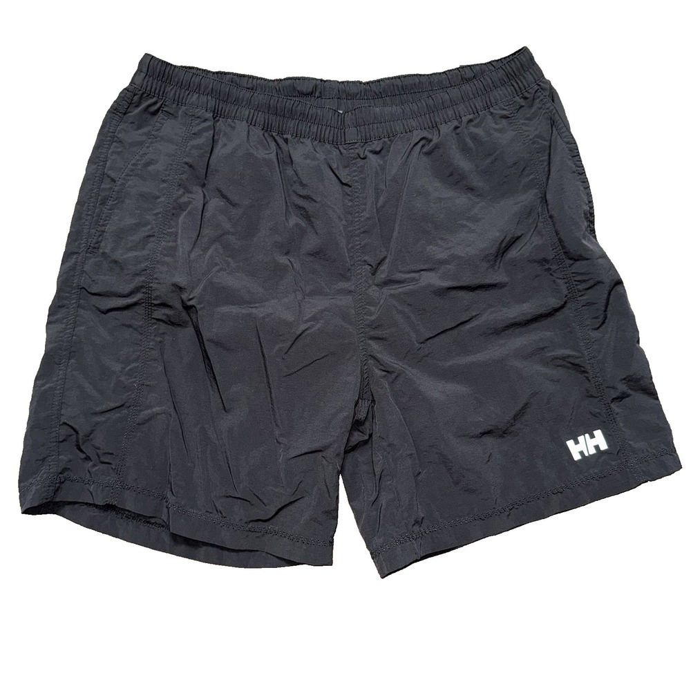 Helly Hansen Swim Trunks Black Mens XL Board Shorts Calshot Swim Surf Mesh Lined